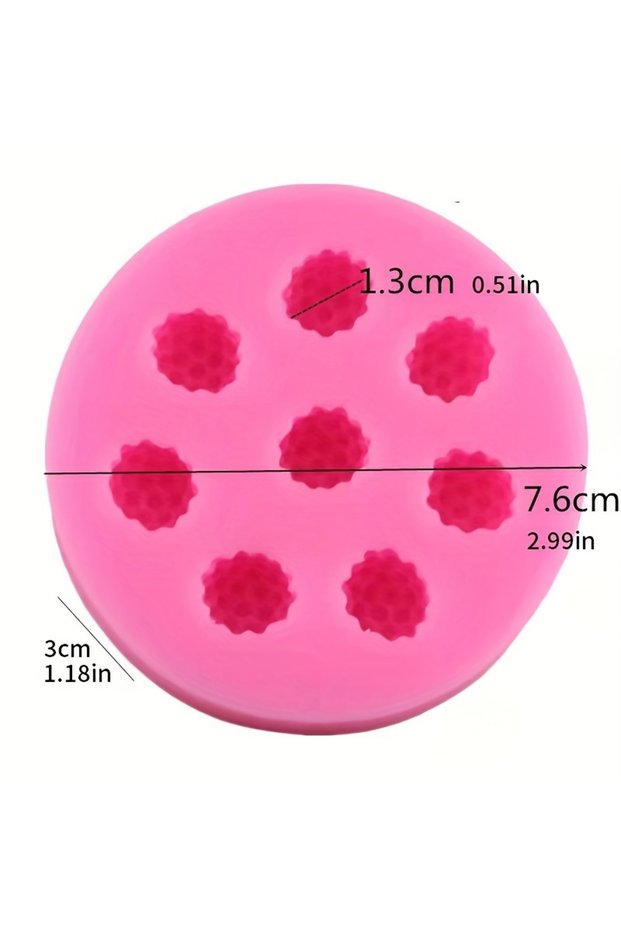 raspberry 1 Piece, Blueberry, Raspberry, Mulberry Fruit, Sugar Flipping Silicone Mold, Clay Handmade