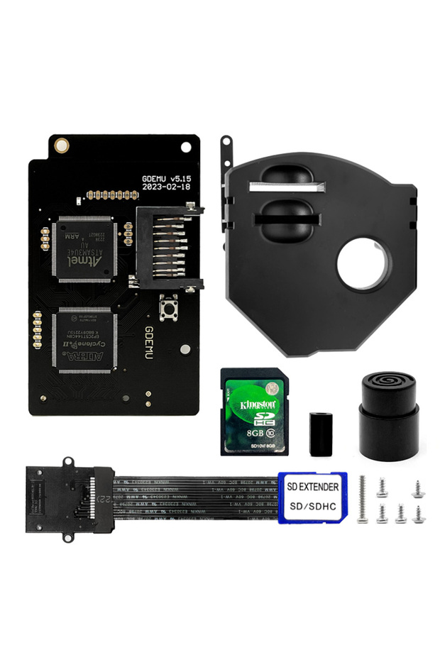 Black V5.15 Set GDEMU 5 20 V5.15/5.15b/5.20.5 Optical Drive Emulation Board and Remote Card Mount Ki