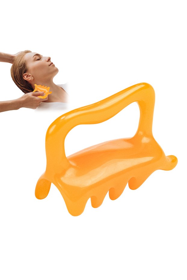 Yellow Handheld Myofascial Release Tool Massage Tool for Promote Lymphatic Circulation