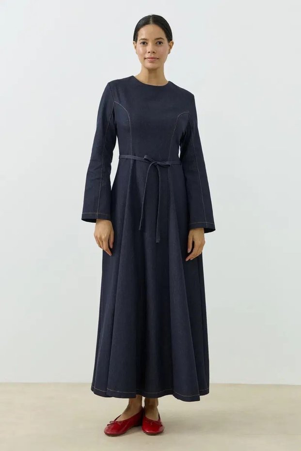Elvira Dress Navy Blue