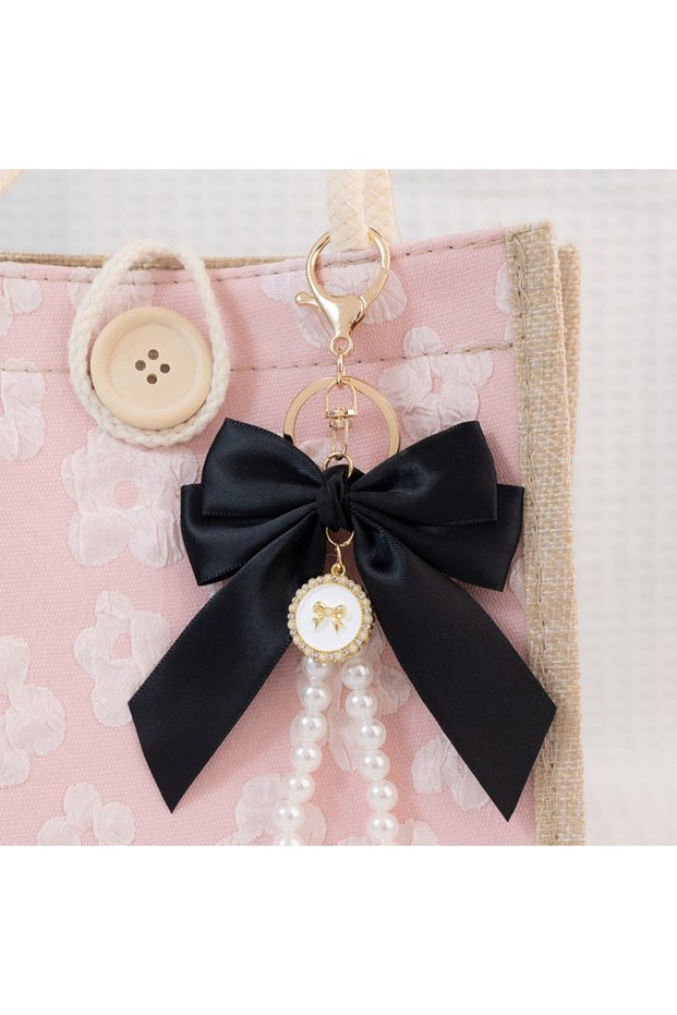 black Noter New Fashion Bow Keychain For Women Girlfriend 5 Colors Available Backpack Decoration Pen