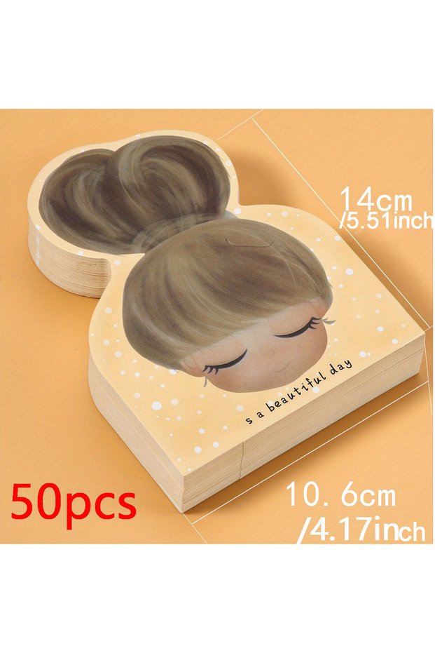 50pcs E 50pcs Hair Ties Hair Bands Hair Clips Display Cards Cute Girl Cartoon Children's Hair Access
