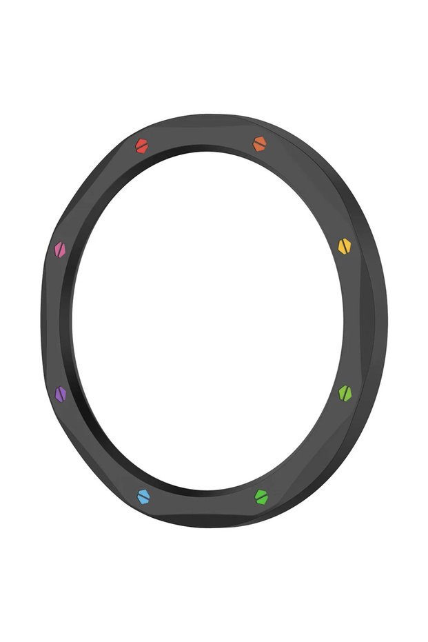 Black Rainbow Metal Bezel Rings For Xiaomi Watch S4/S3 For Xiaomi Watch S4 ESIM/S3 ESIM Watch Stainl