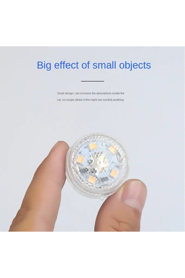 One battery White Light 1PCS Mini Car Touch Light Led Automobile Illuminating Lamp Wireless Battery