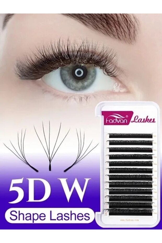 814(mix) 0.07mm D FD-WYC FADVAN W Shape 3D/4D/5D/6D/7D/8D Eyelash Extensions Automatic Flowering Nat