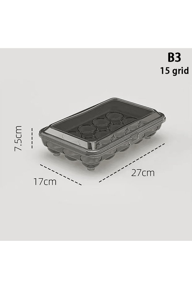 B3 10/15 Grids Eggs Storage Box Plastic Transparent Portable Egg Fresh-keeping Case Refrigerator Sto