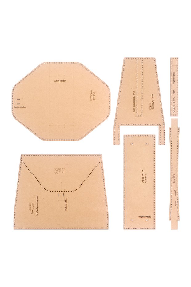 1Set - Kraft Paper Large Capacity Women's Shoulder Bag, Stylish Handbag, Kraft Paper Template with H