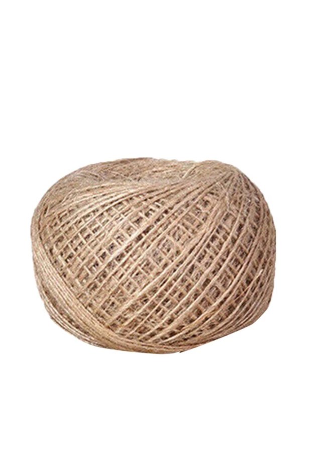 as picture show 100m Long Jute Rope Natural Linen Twine Rustic String Cord Rope DIY String