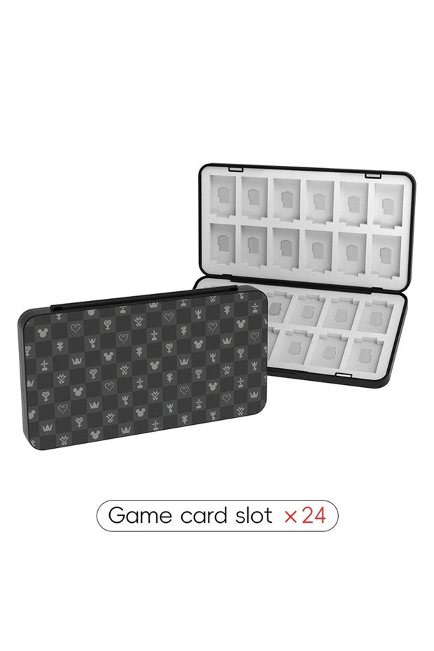 pattern 06 DATA FROG 24 in 1 Game Card Case Protective Holder Hard Shell Game Card Storage Box For S