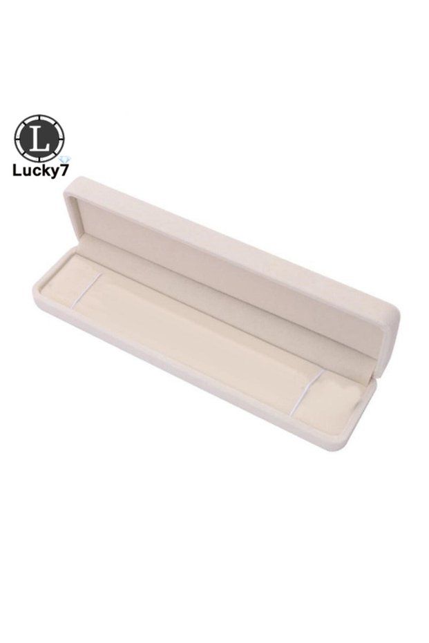 Beige Necklace Box Beige Velvet Jewelry Display Case Luxury Wedding Ring Earrings Necklace Bracelet