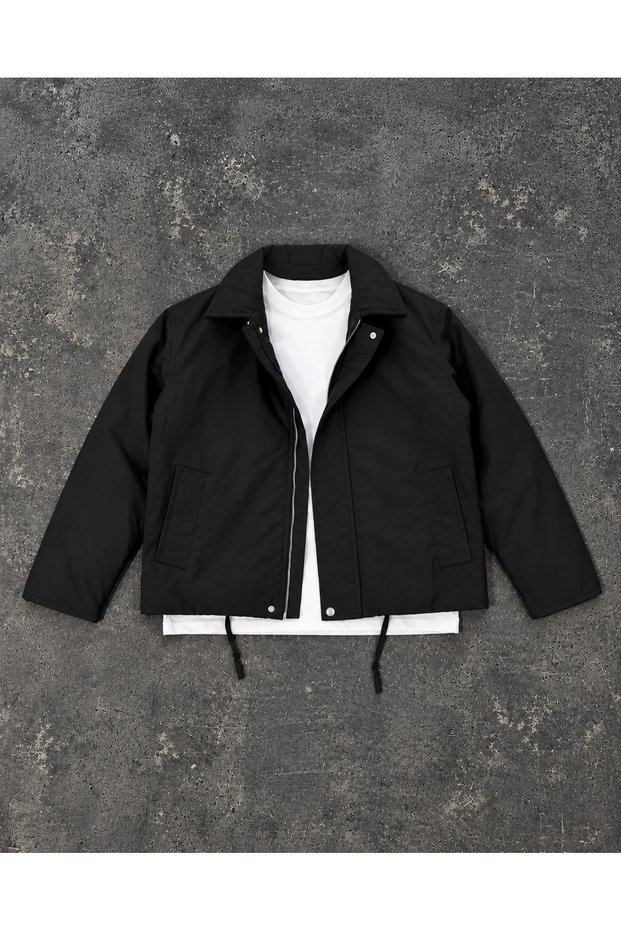 Unisex Oversize Crinkle Bomber Jacket