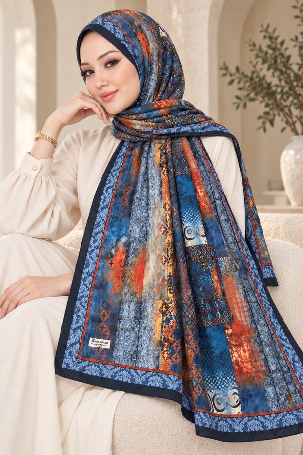 Patterned Soft Shawl - 018