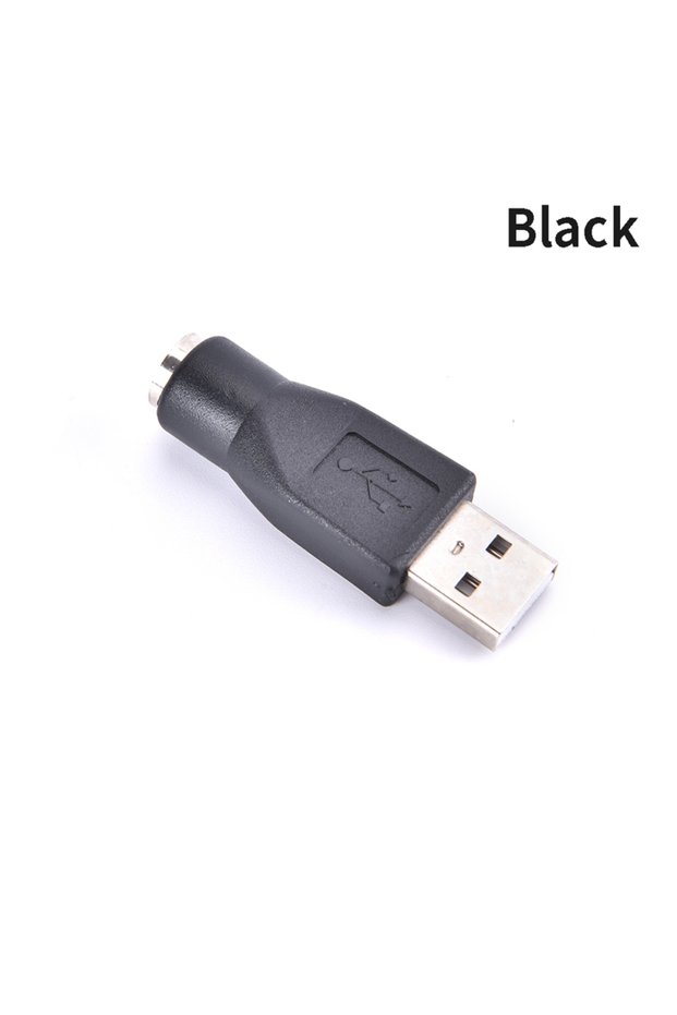 Black USB Male To PS2 Female 6Pin Adaptor Converter for Adapter PC Laptop Mouse Keyboard