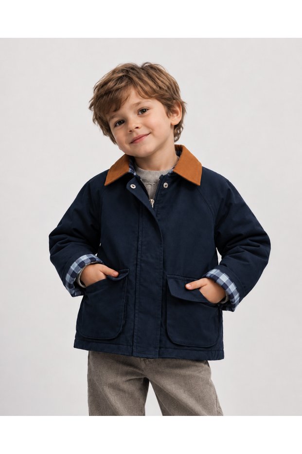 Thin Padded Cotton Children's Coat