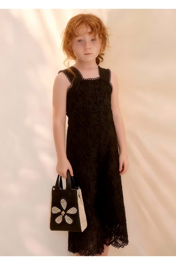 Girl's Black Jumpsuit