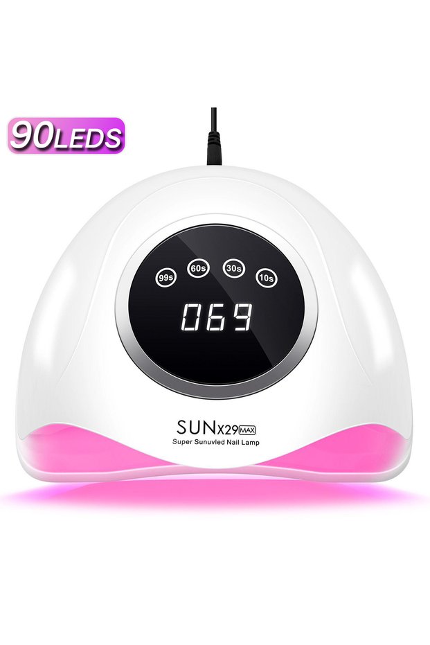 US X29 DianaBeauty 90LEDS LED UV Nail Lamp Dryer For Nails 380W Gel Polish Drying Lamp With 4 Timer