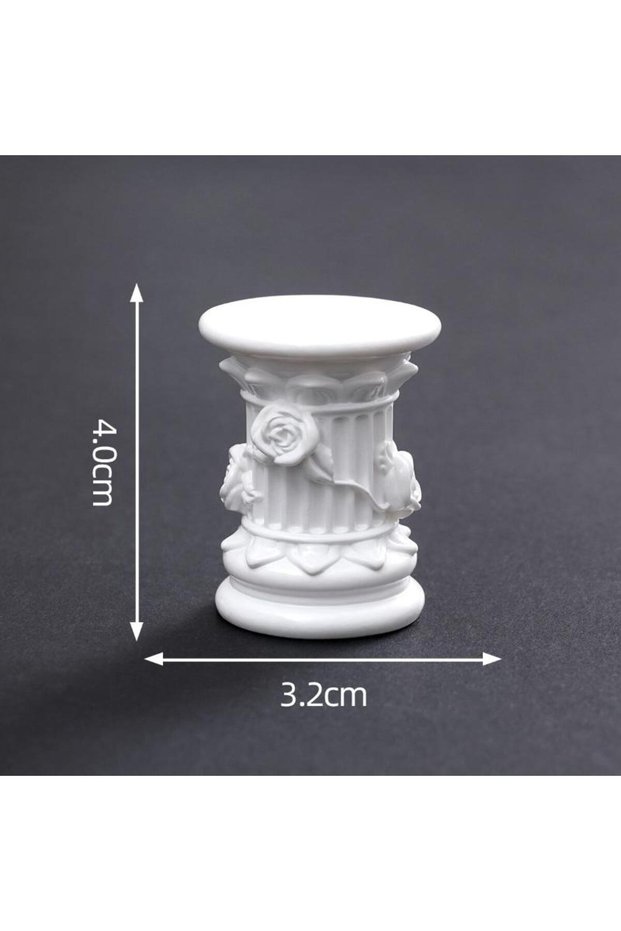 A3 Roman Pillar Greek Column Statue Pedestal Candlestick Stand Figurine Sculpture Indoor Home Dinnin