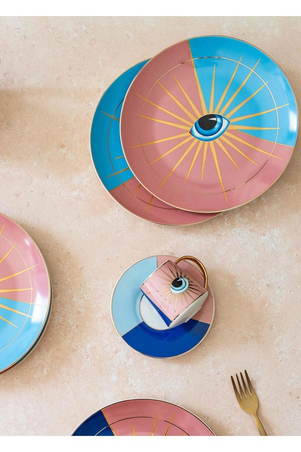 Eye Cake Plate for 6 People