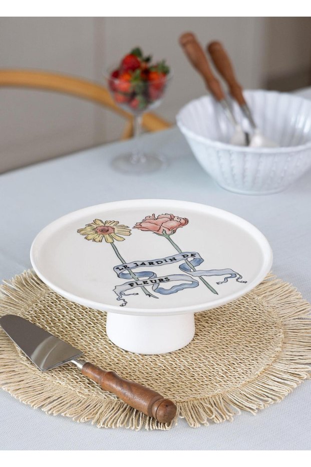 Luv Footed Serving Plate 10X26 cm