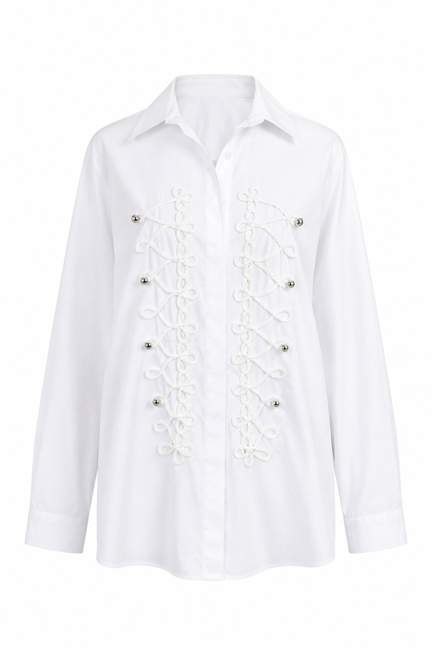 Embossed Embroidered Shirt