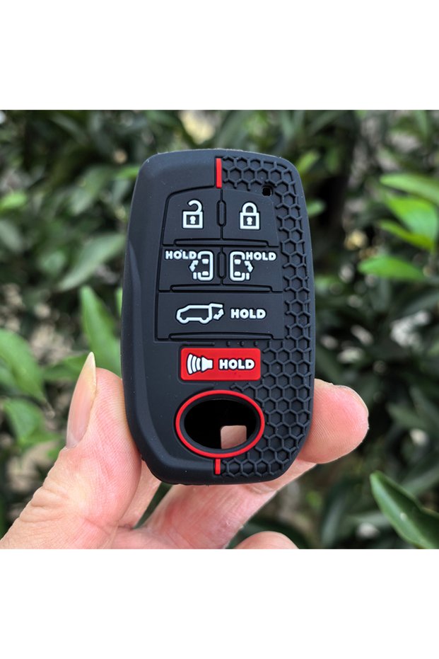 black Silicone Car Remote Key Cover Case for TOYOTA Sienna RAV4 VENZA Mirai Hybrid Vehicles Alphard