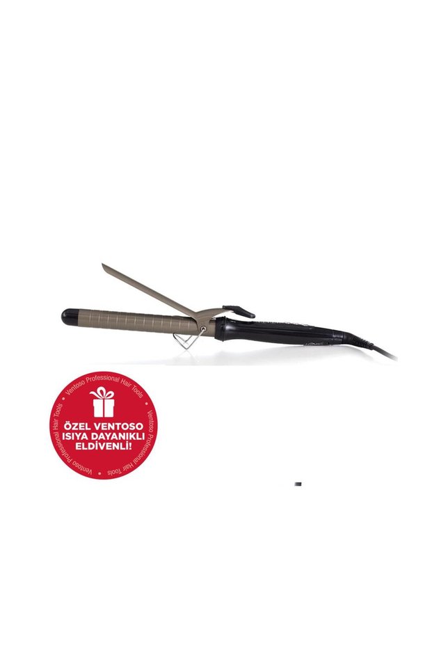 Titanium Coated Professional Hair Curling Iron 25mm Heat Resistant Curling Iron with Gloves