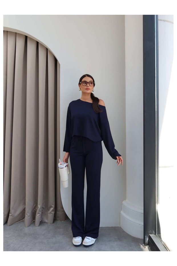 Kayak Neck Modal Tracksuit Set