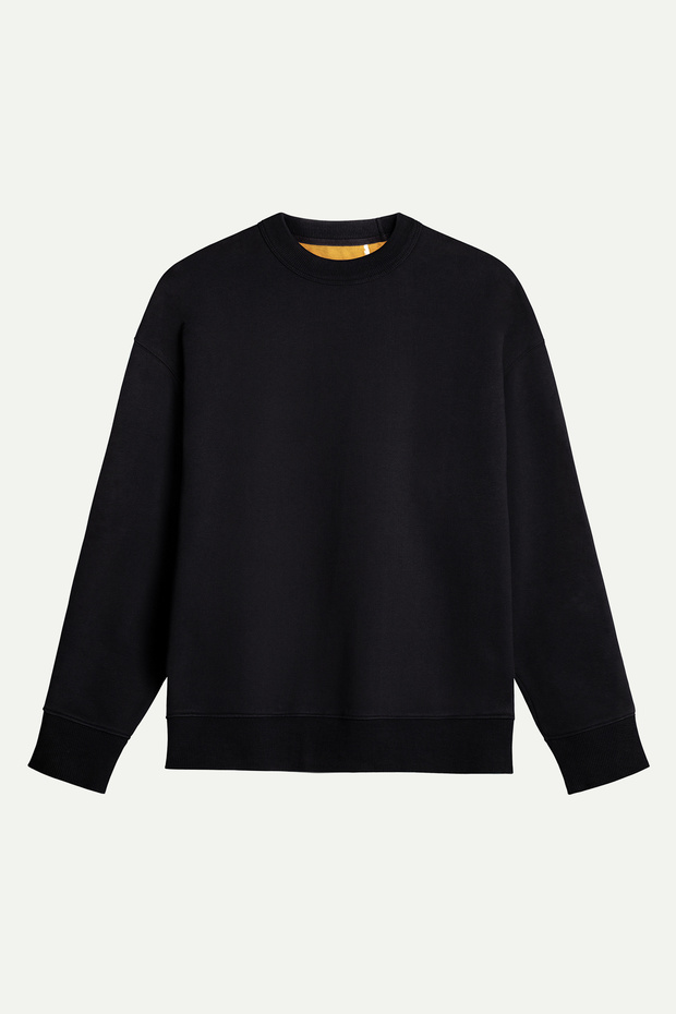 Siyah Unisex Basic Relax Sweatshirt | (Corwen - Tar)