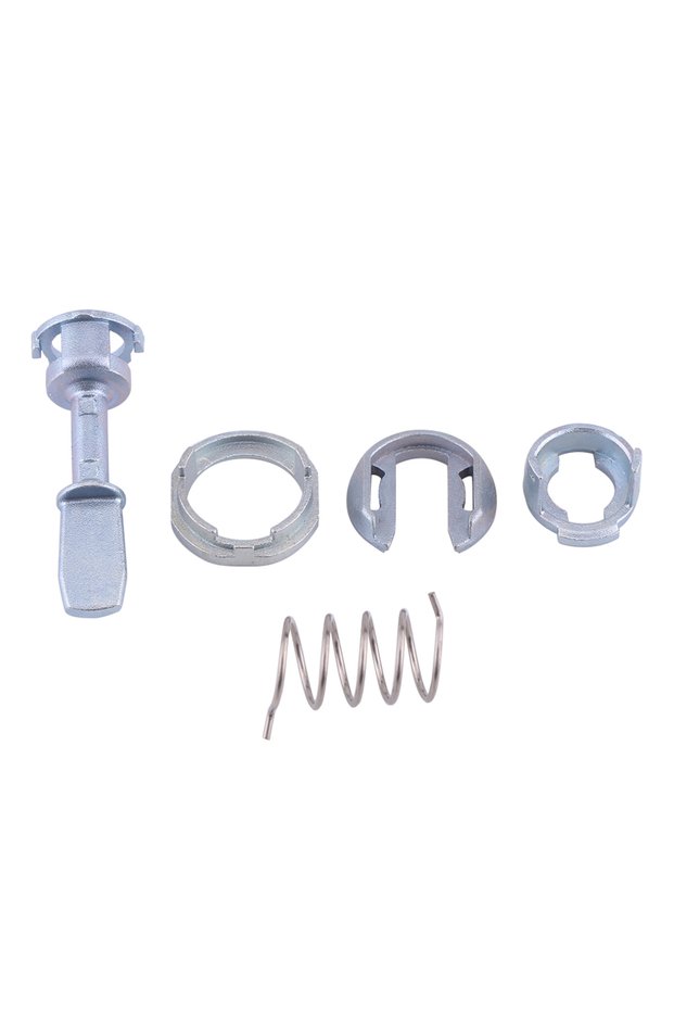 Silver Front Left Right Car Door Lock Iron Cylinder Repair Kit For Seat Cordoba 6K1 For Seat Ibiza M
