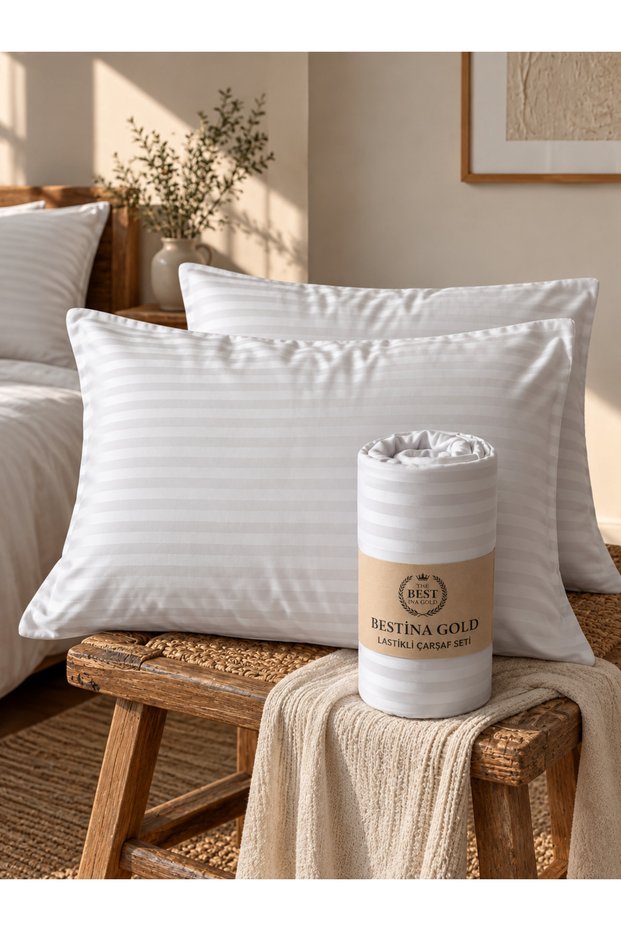 Cotton Satin Fitted Sheet Set