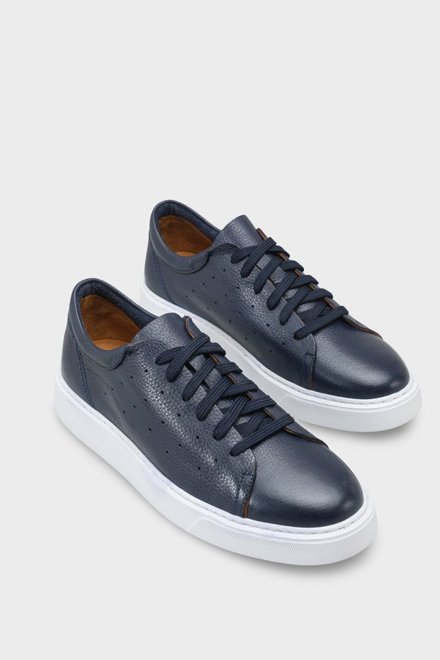 Chaim Genuine Leather Men's Casual Stylish Sports Shoes Sneaker