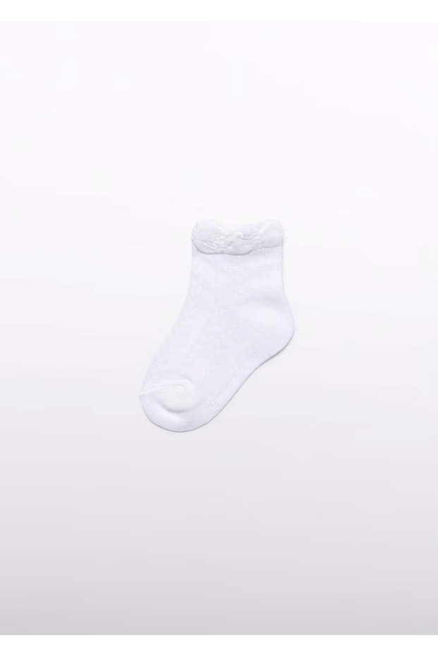 Abel & Lula Baby Girl Socks White