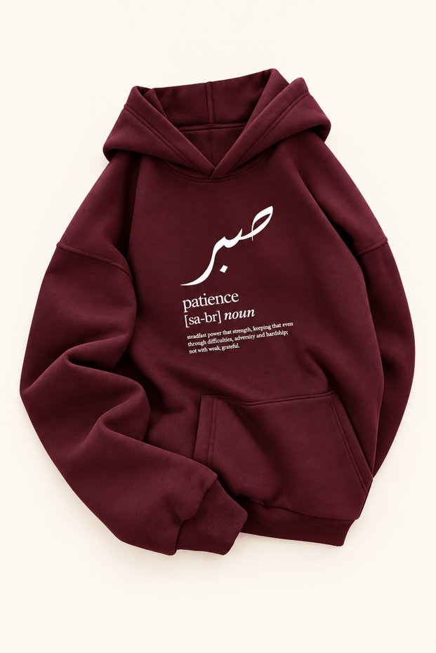 Patience Printed Cotton 3 Thread Threaded Oversize Sweatshirt