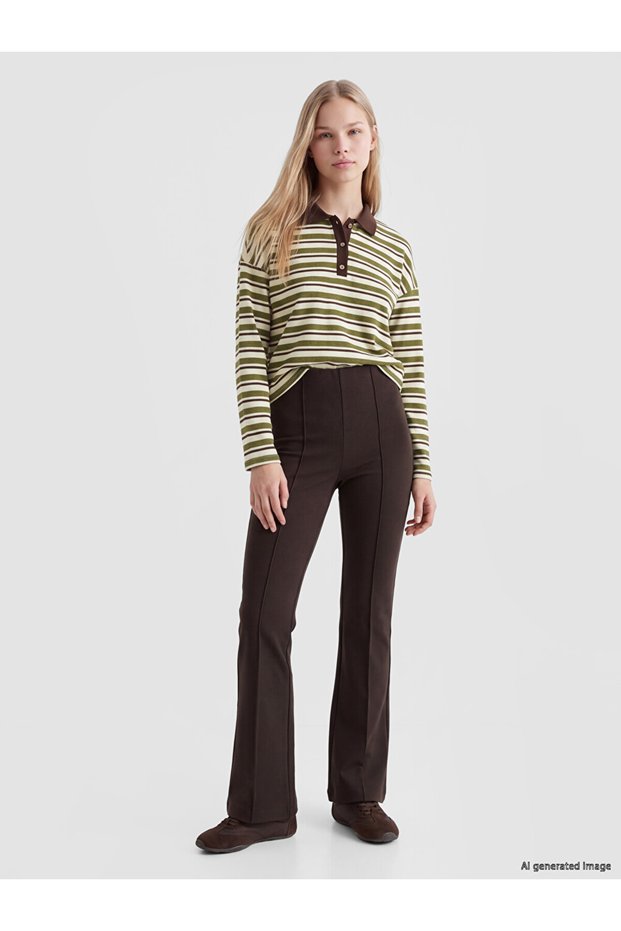 Esvab • Modern & Distinctive Extra Slim Fit Spanish Flare Women's Pants