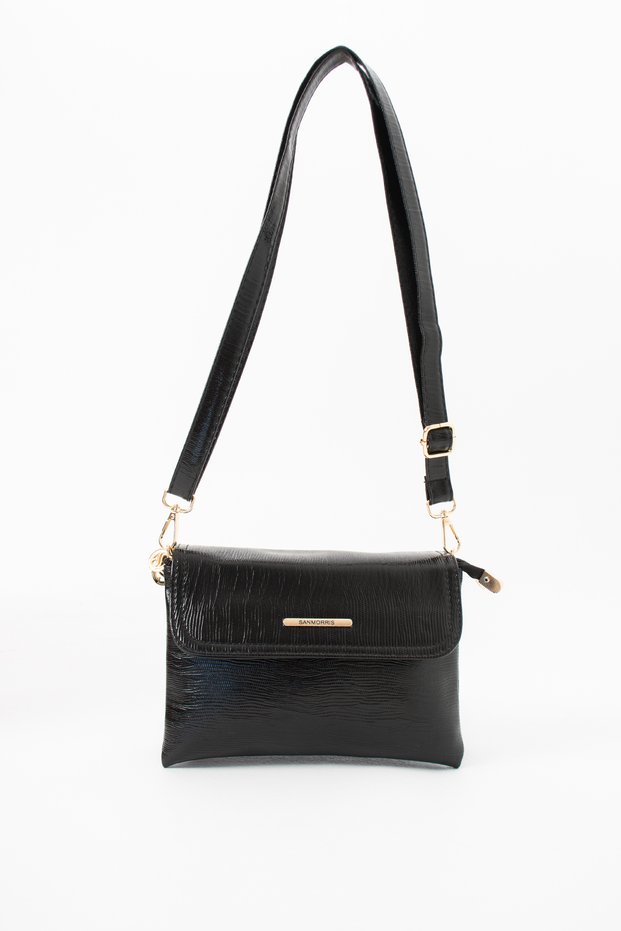 Women's Multi-Compartment Crossbody Shoulder Bag with Flap S-1451