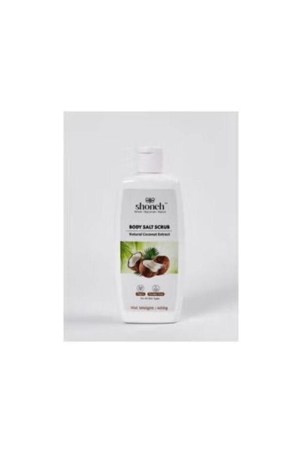 Coconut Body Salt Scrub for Exfoliation & Hydration | Natural Sea Salt, Coconut Oil & Extract | With Niacinamide, Hyaluronic Acid & Glycerin | Smooth, Nourished & Refreshed Skin