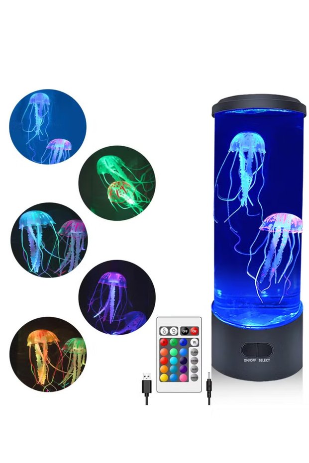 Beautiful Electric Jellyfish Lava Lamp – Perfect for Relaxation & Ambiance
