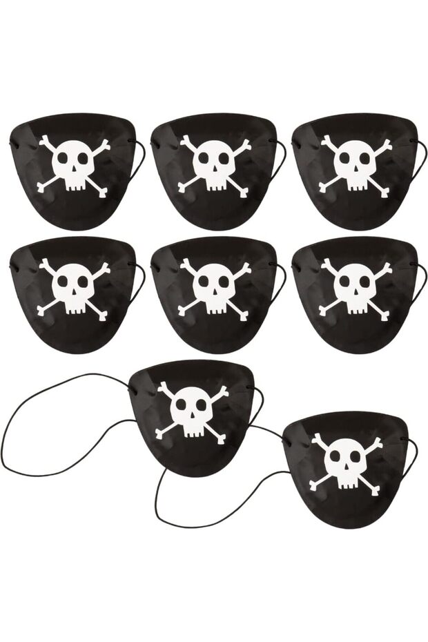Pirate Eye Patch Pack of 8