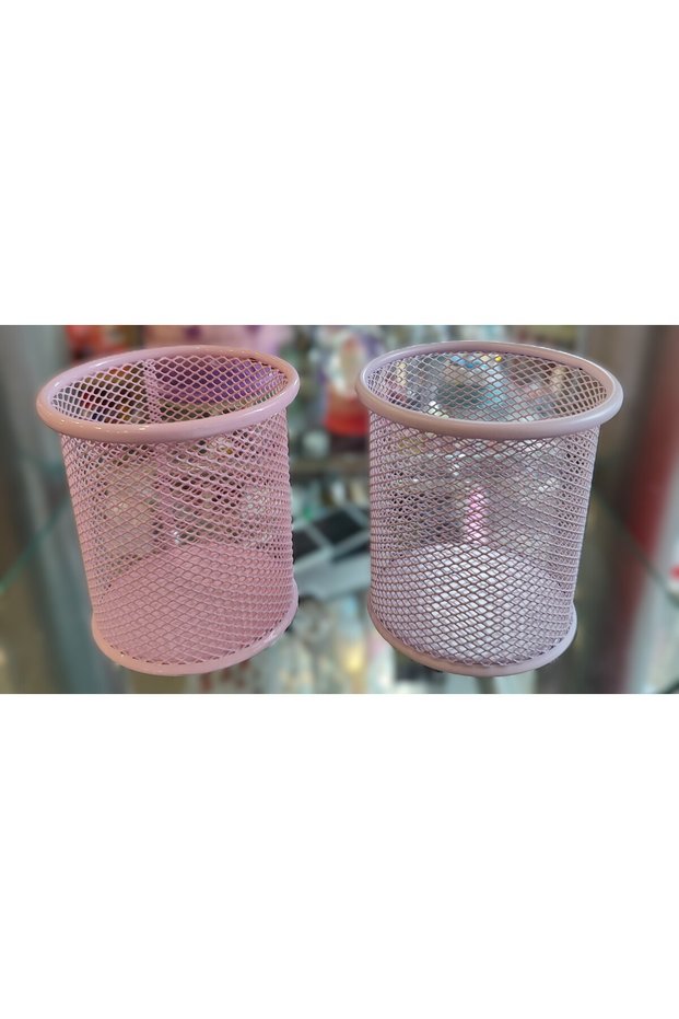 Pastel Colored Metal Desktop Pen Holder Set of 2 Ard789566