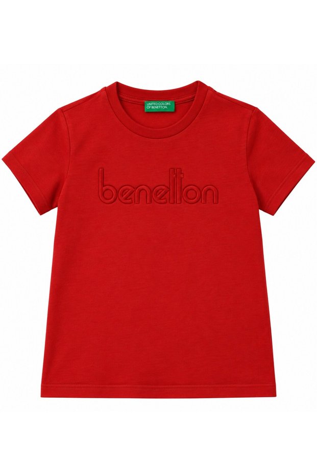 Boy's Embossed Logo T-Shirt Oranj
