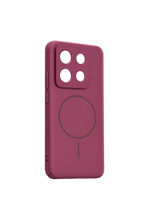 Xiaomi Redmi Note 13 5g Mika Pc Magsafe Cover - Burgundy