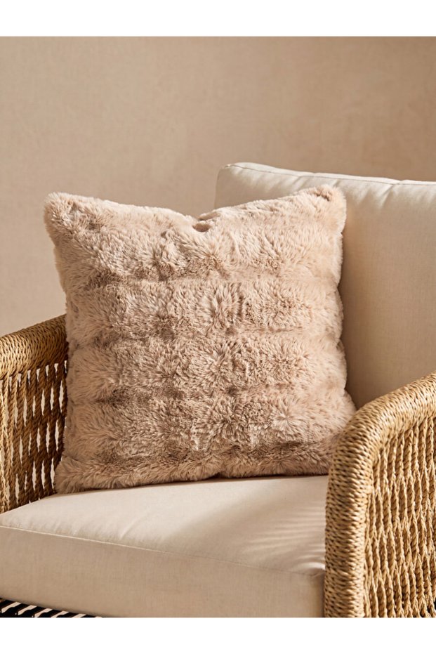 Rmz Gi̇yi̇m Farkiyla Plush Cushion Cover 45X45 cm