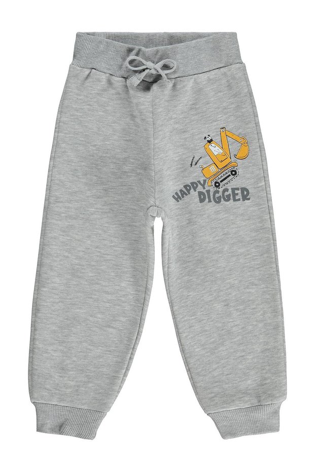 Scoop Print Printed Sweatpants for 2-5 Years Old - Gray