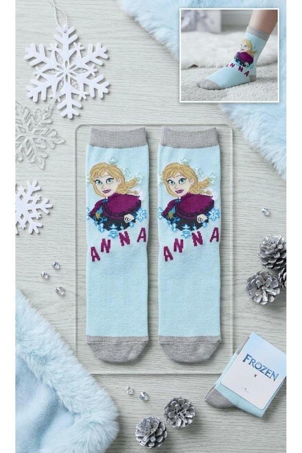 15122 Girl's Elsa Anna Olaf Socks