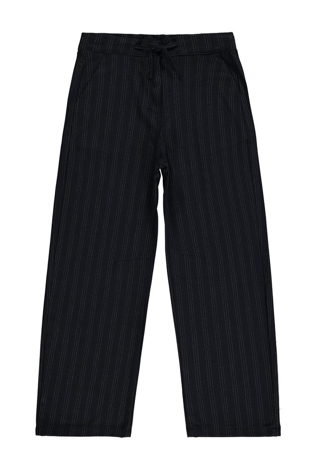 Striped Pants for 10-13 Years Old - Navy Blue