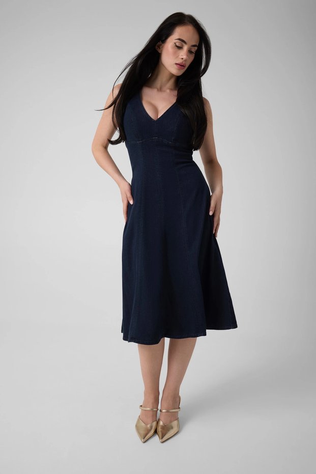 Lilah Women's Denim A-Line Dress