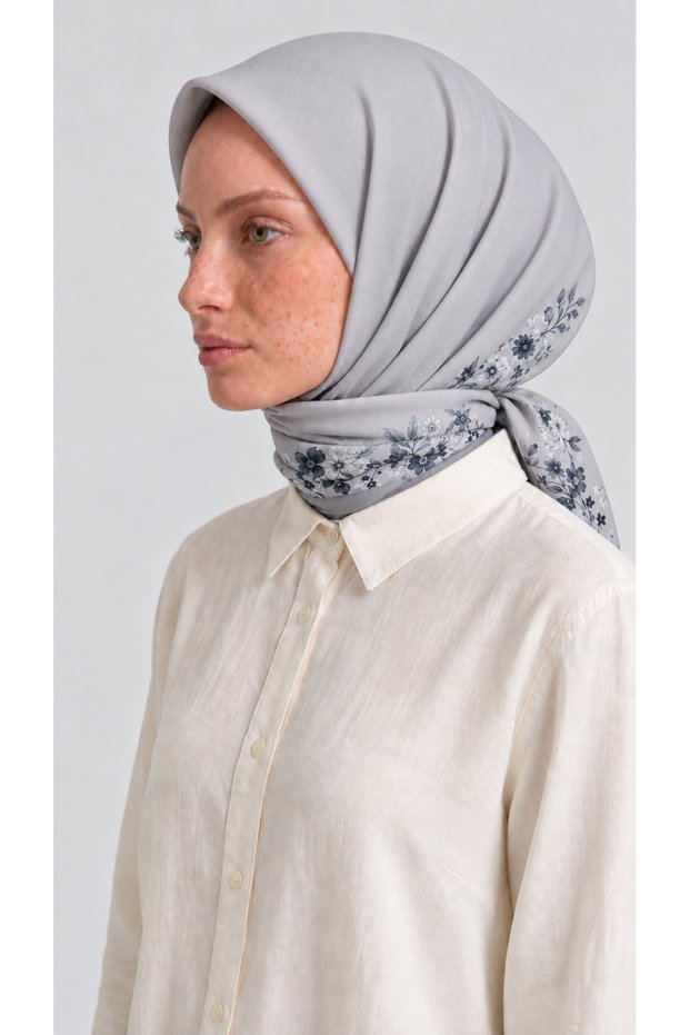 Viole Rayon Scarf - Gray