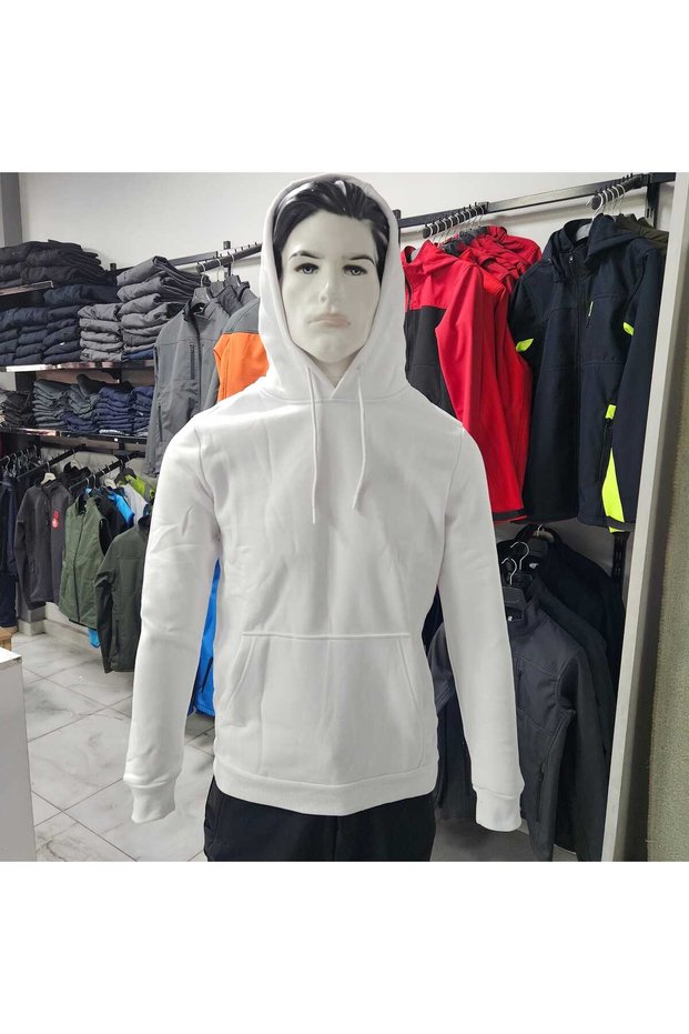 KAPÜŞONLU KANGURU CEPLİ BASİC ERKEK SWEATSHİRT