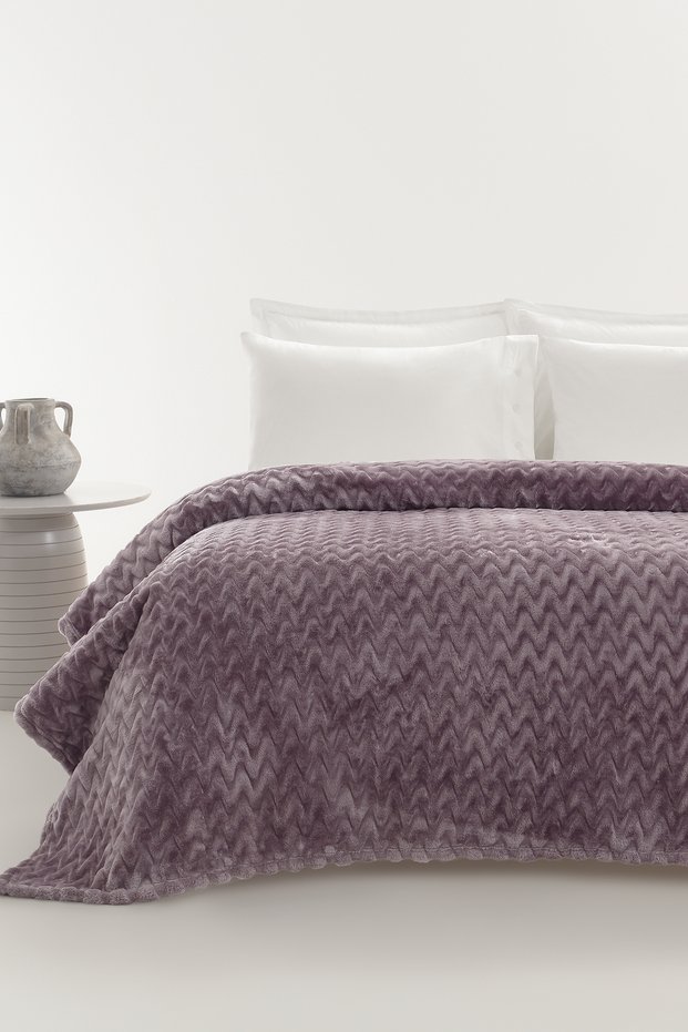 Lumessa Wellsoft Double Blanket - Dark Plum