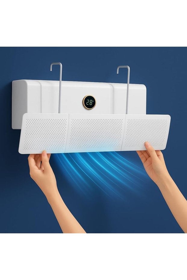 موجه هواء مكيف سبليت | Split AC Air Deflector, 360° Adjustable Wind Shield